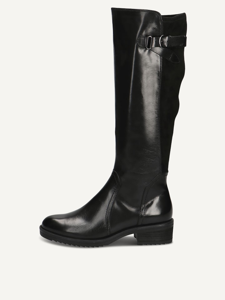 Caprice, Bottes en cuir - noir BLACK COMB