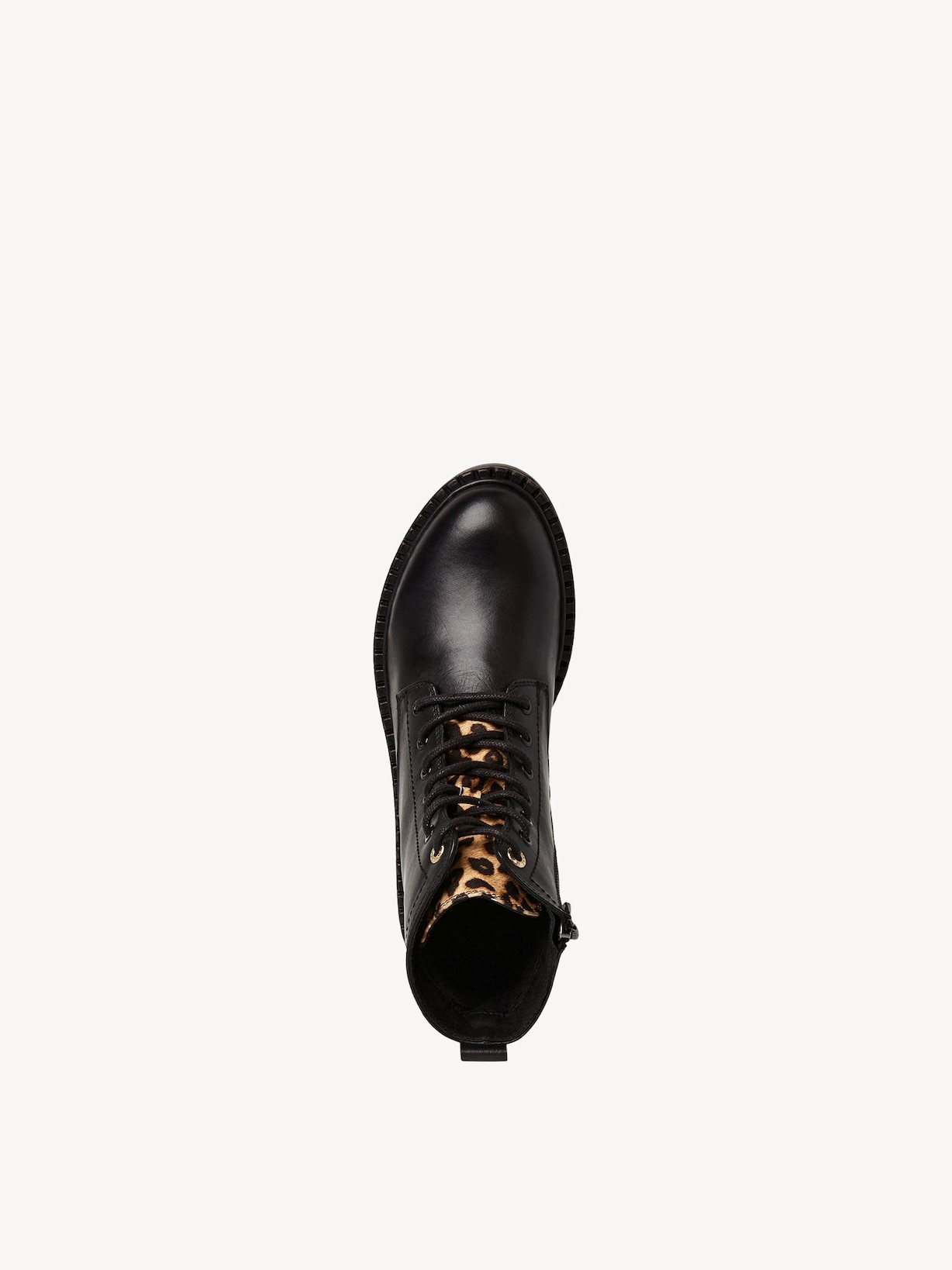 Marco Tozzi, Leren Enkellaarsje - zwart BLACK COMB, afbeelding 5 van 6