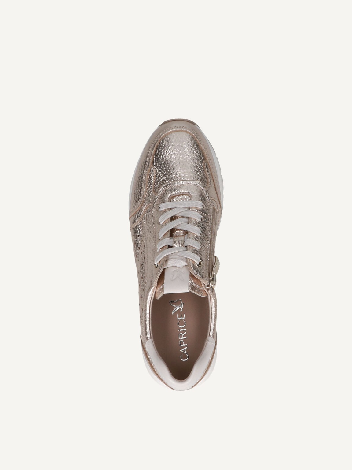 Caprice, Leather Sneaker - metallic LT.GOLD DEER, image 6 of 6
