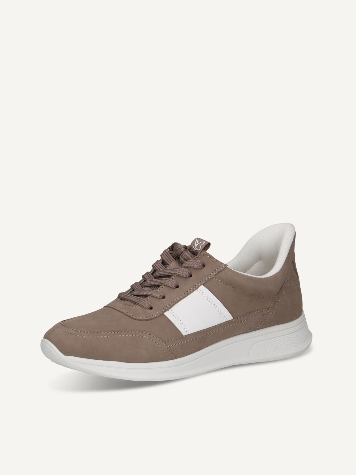 Caprice, Leather Sneaker - brown MUD/WHITE, image 1 of 5