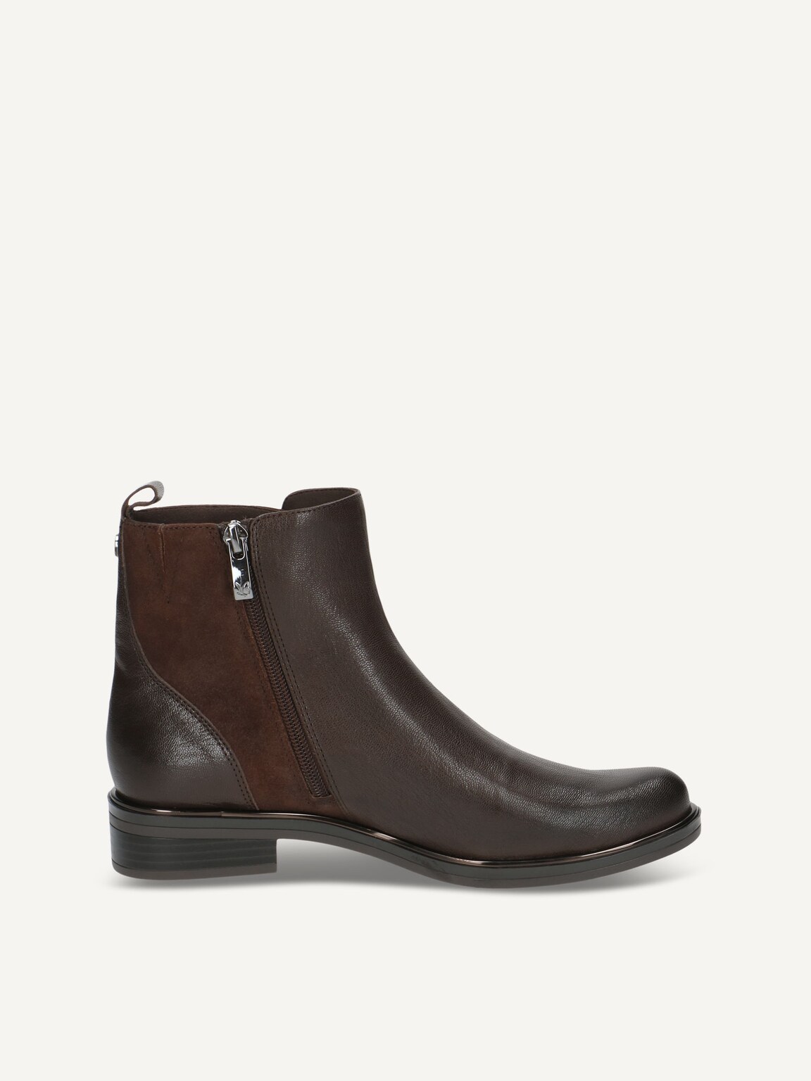 Caprice, Leather Bootie - brown DK BROWN COMB, image 3 of 5