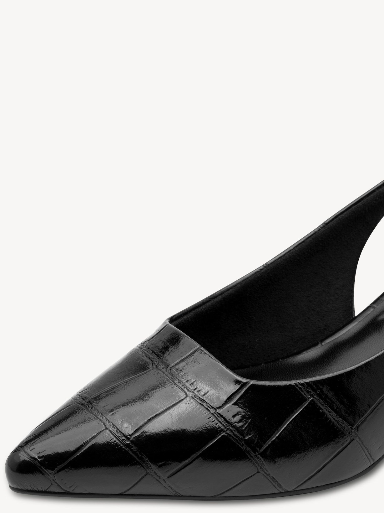 Marco Tozzi, Pumps - sort BLACK CROCO, billede 4 af 6