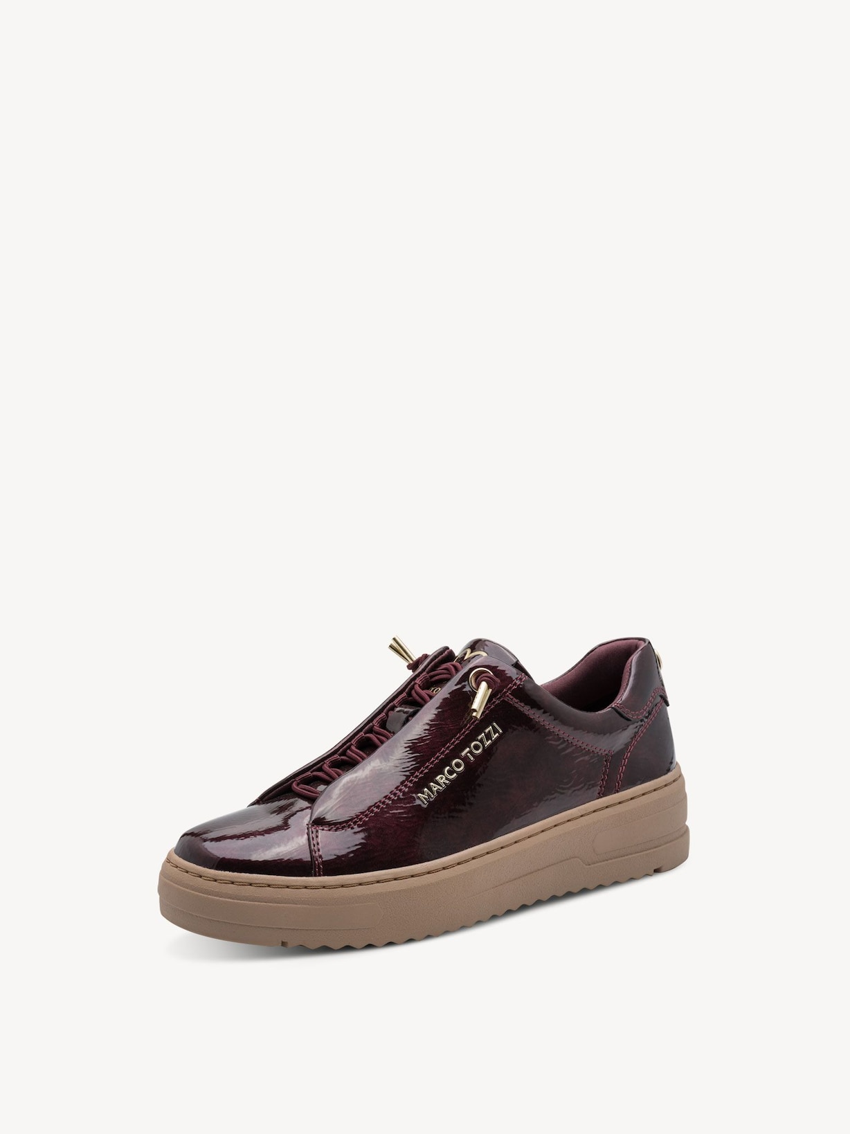 Marco Tozzi, Sneaker - red MULBERRY PAT., image 1 of 6