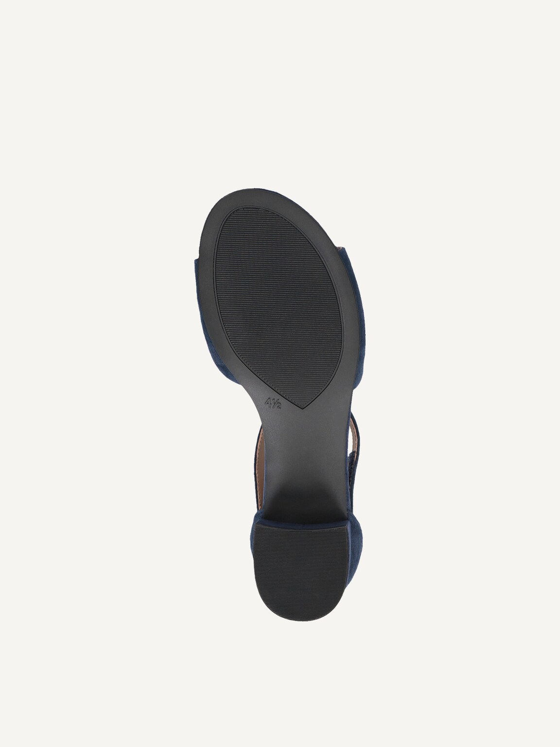 Caprice, Leather Heeled sandal - blue OCEAN SUEDE, image 4 of 5