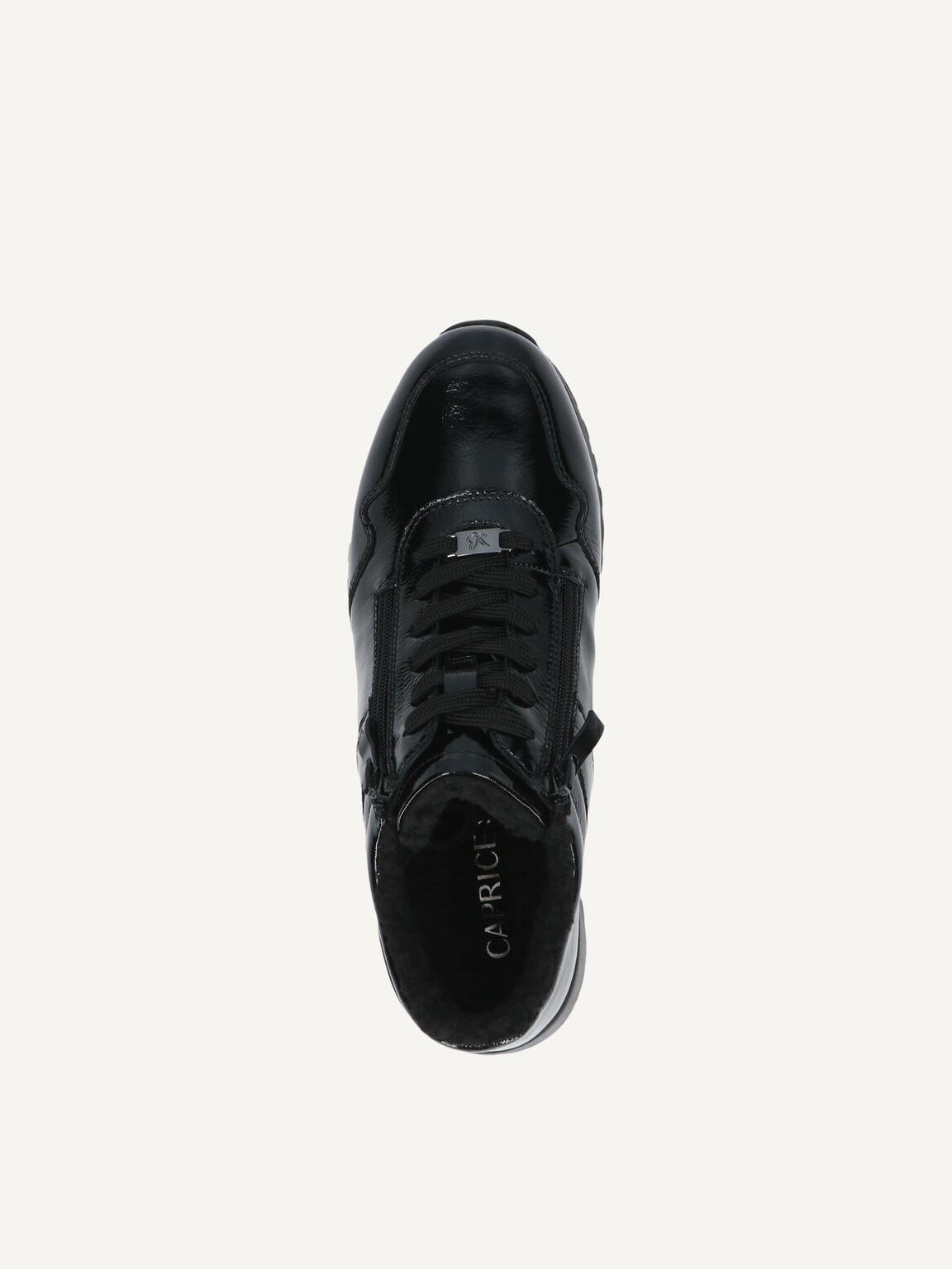 Caprice, Leather Sneaker - black warm lining BLACK NAPLAK, image 5 of 5