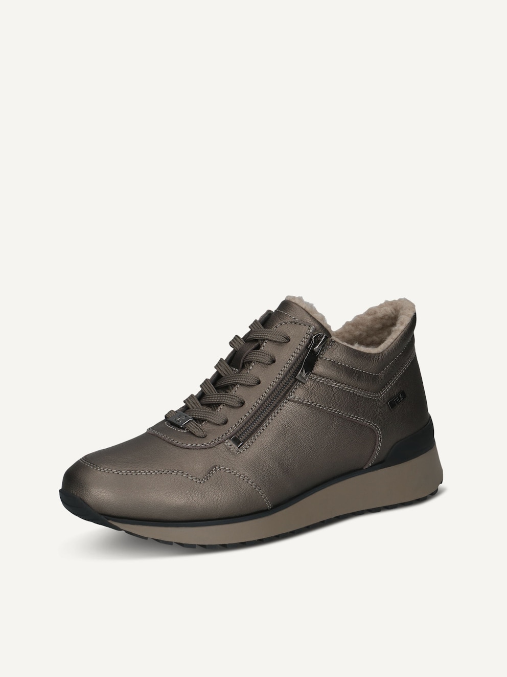Caprice, Ledersneaker - metallic Warmfutter PIOMBO METAL, Bild 2 von 5