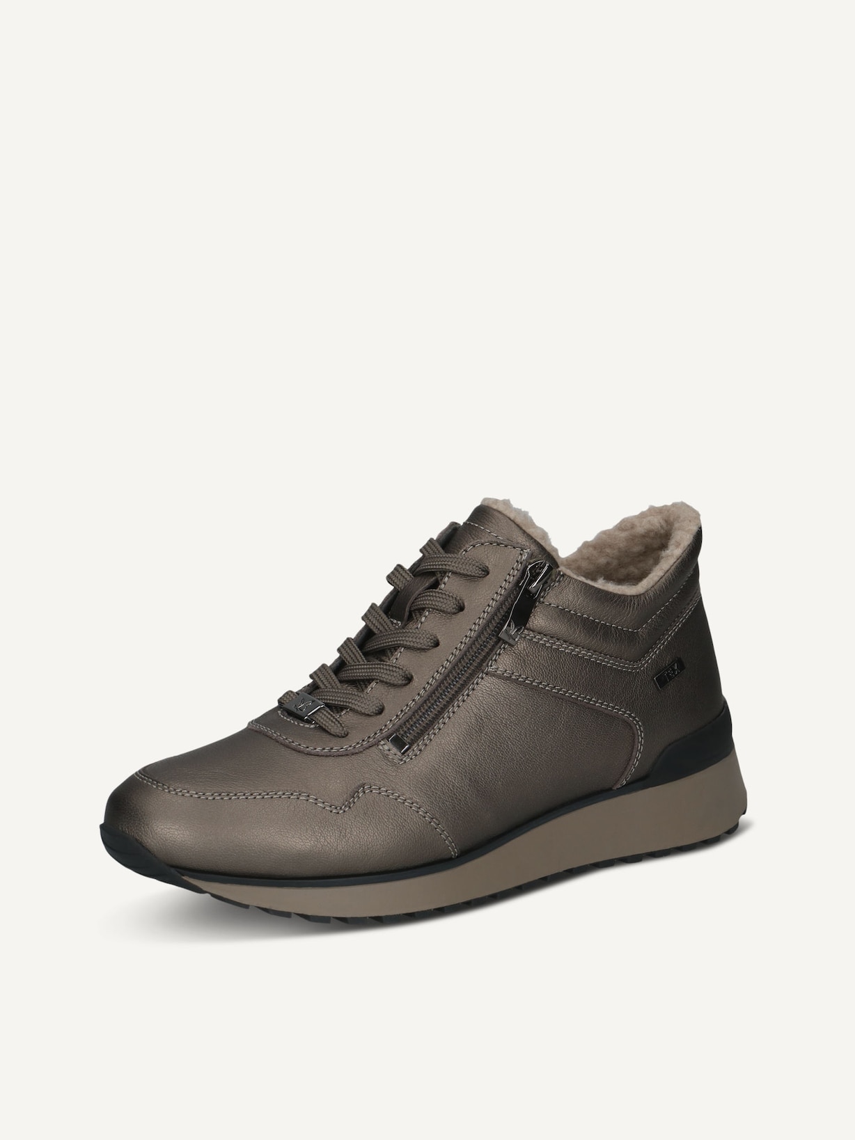 Caprice, Ledersneaker - metallic Warmfutter PIOMBO METAL, Bild 2 von 5
