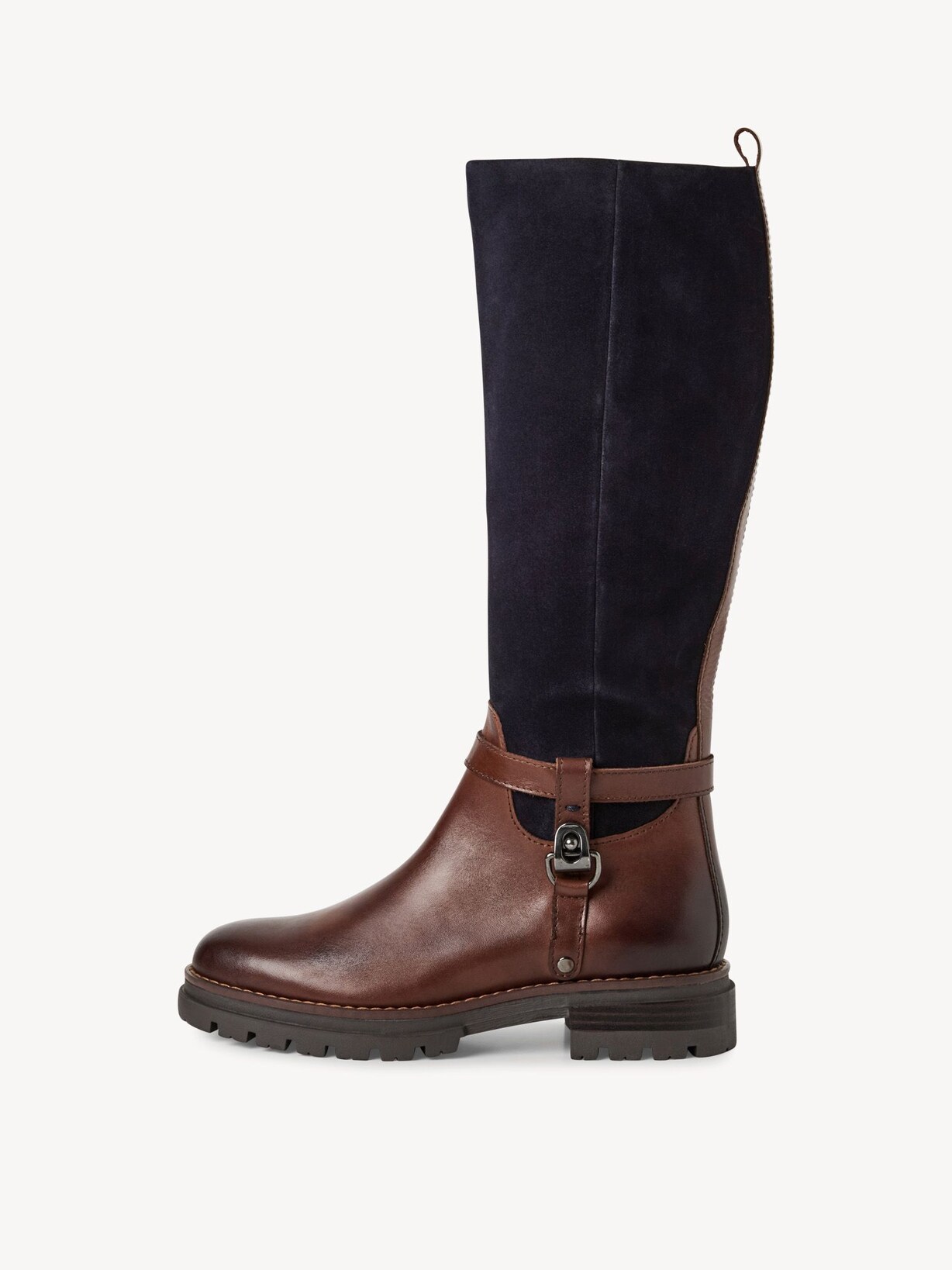 Marco Tozzi, Kozačky - hnědá CHESTNUT/NAVY, obrázek 3 z 7
