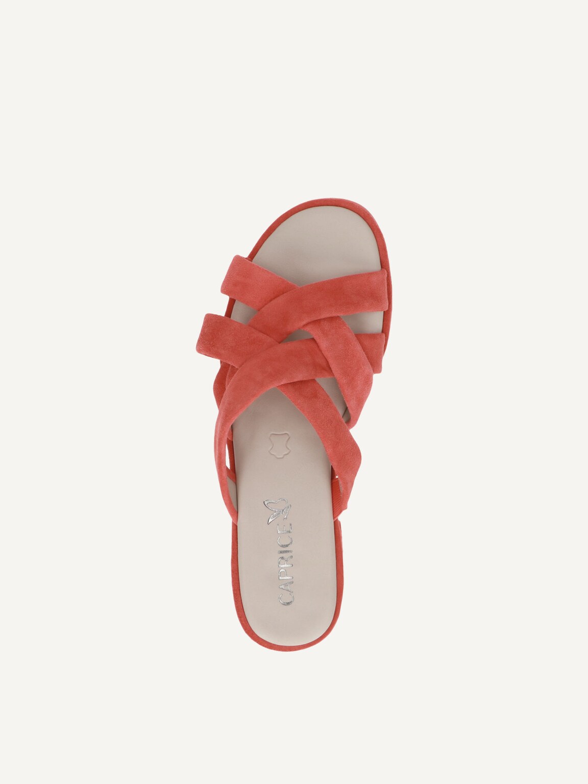 Caprice, Leather Mule - orange ORANGE SUEDE, image 5 of 5