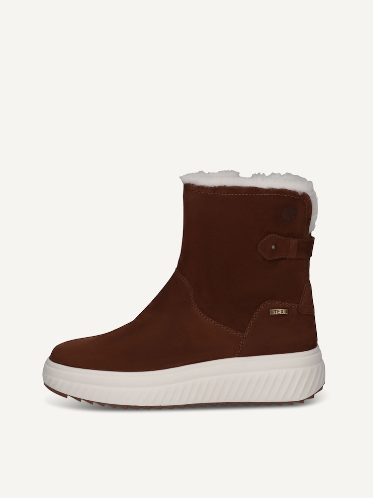 Caprice, Leather Bootie - brown warm lining COGNAC SUEDE, image 3 of 6