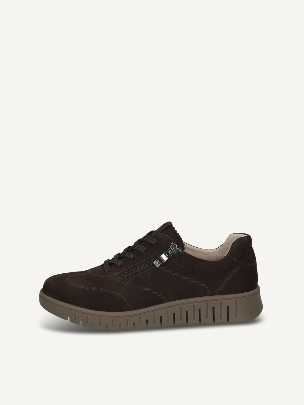 Caprice, Sneaker - marrone DK BROWN NUBUC, immagine 1 di 5