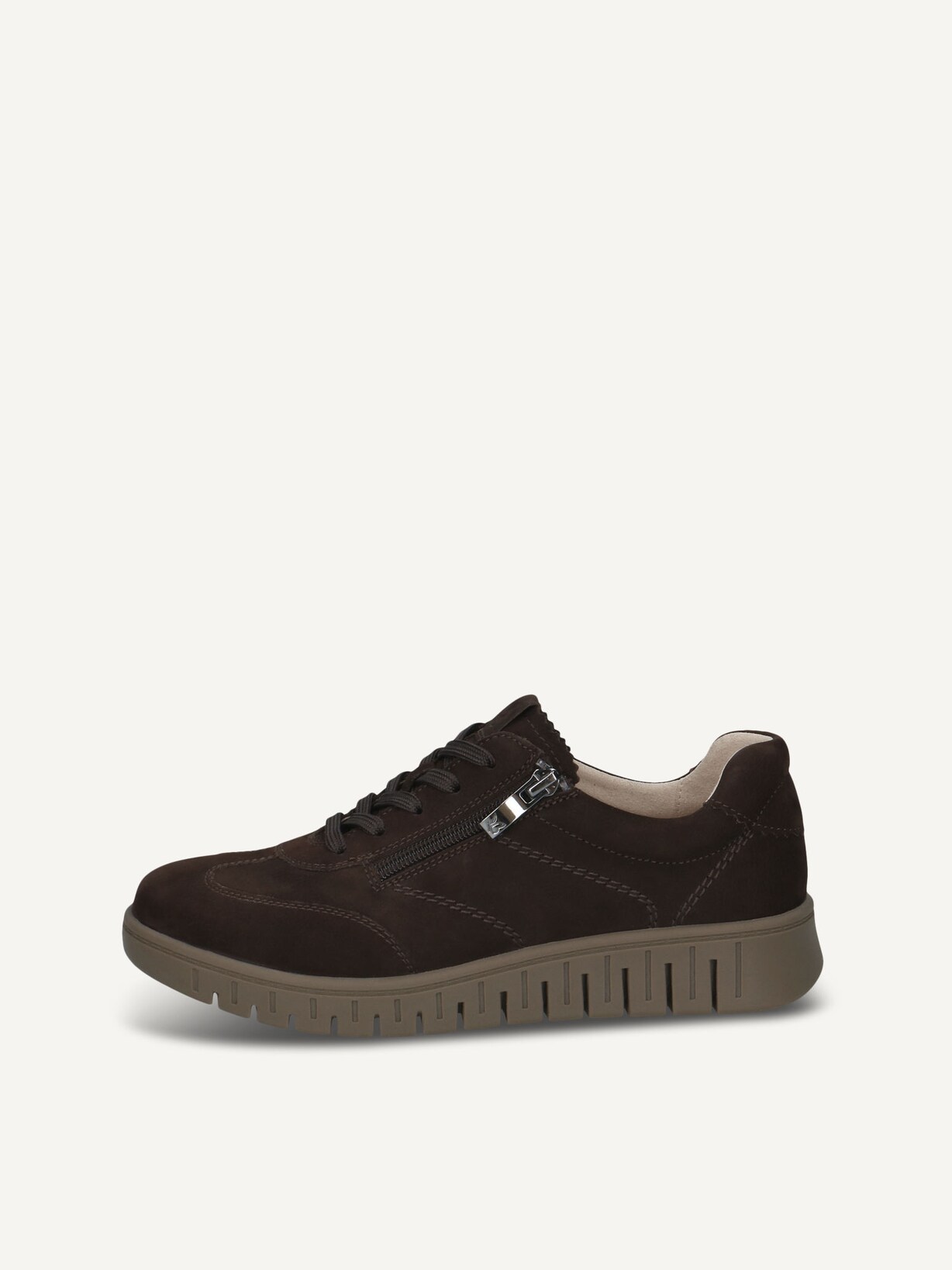 Caprice, Sneaker - marrone DK BROWN NUBUC, immagine 1 di 5