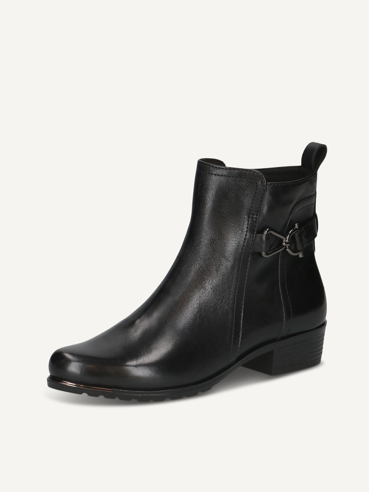 Caprice, Bottine en cuir - noir BLACK NAPPA, image 2 sur 5