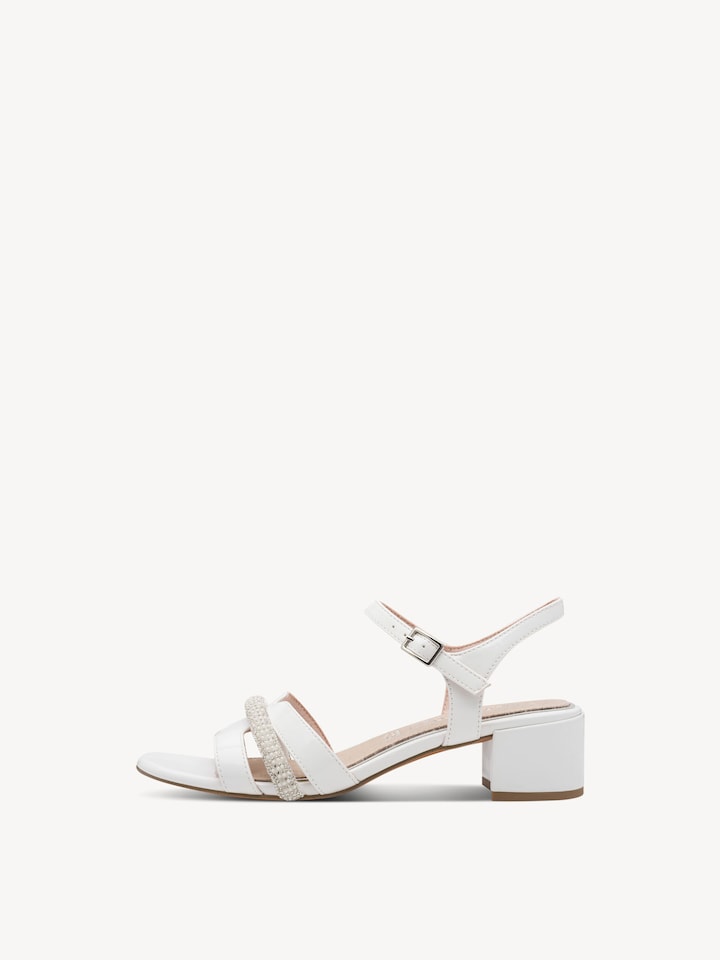 Marco Tozzi, Sandalo - beige IVORY PATENT