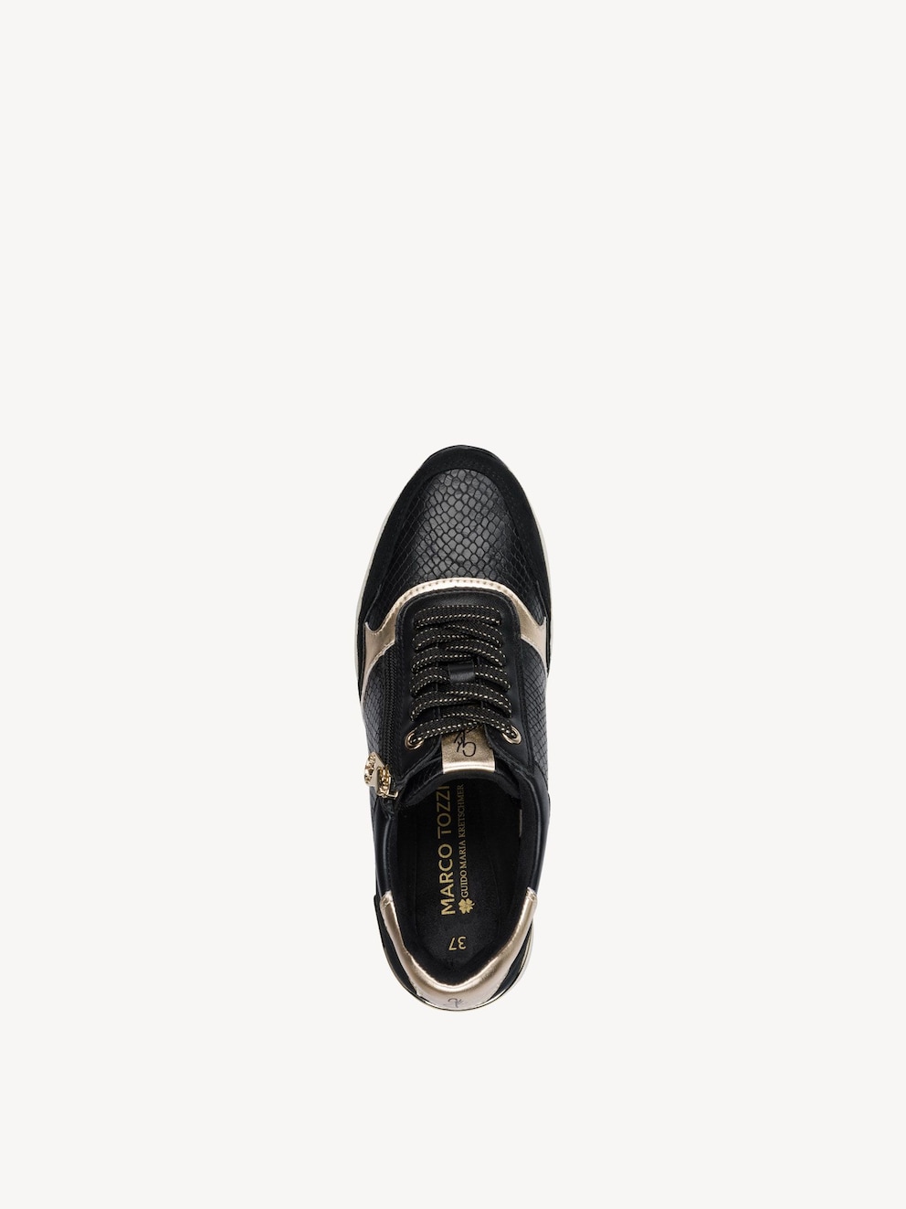 Marco Tozzi, Sneaker - schwarz BLACK/GOLD, Bild 6 von 7