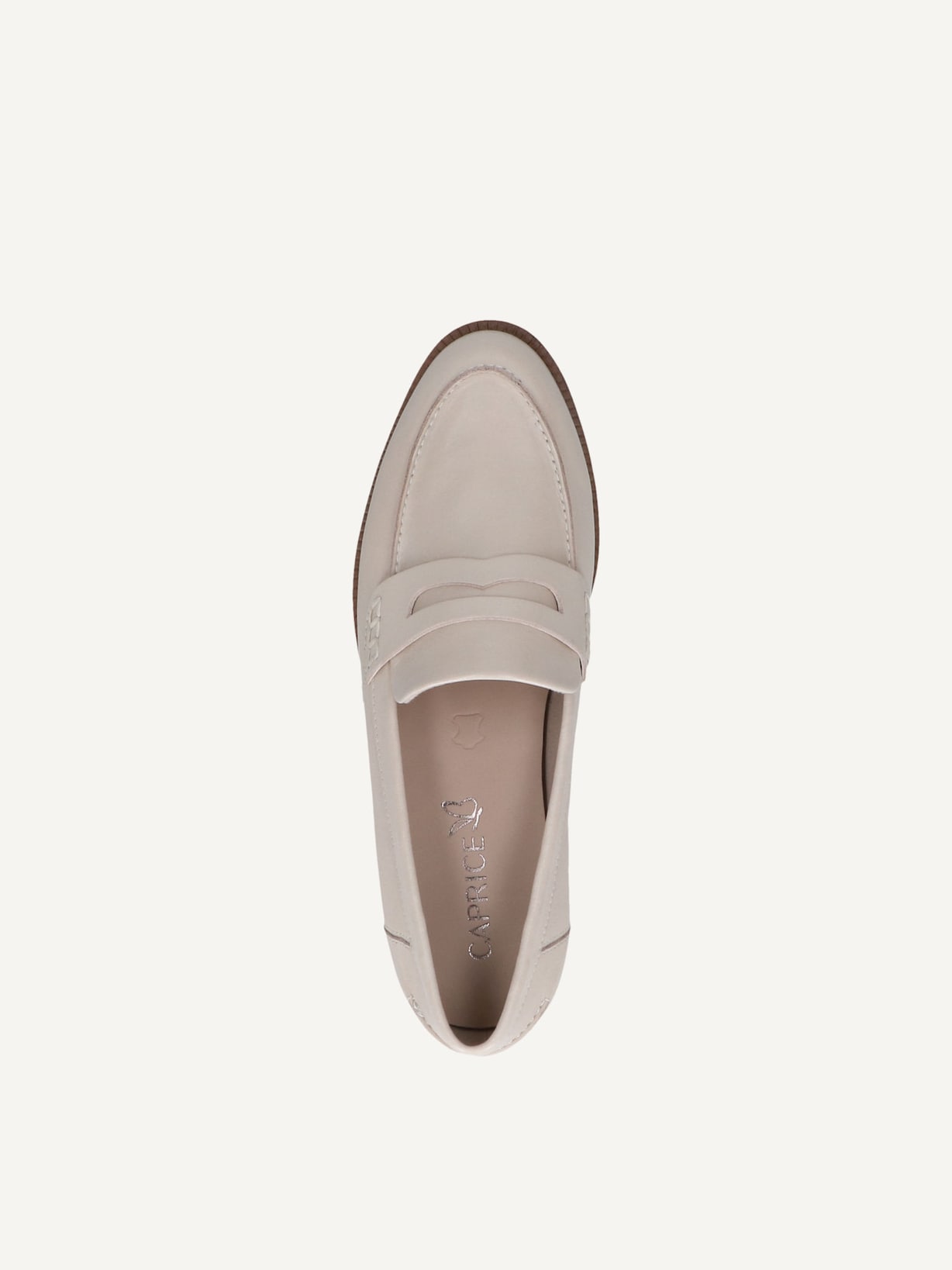 Caprice, Slipper en cuir - blanc OFFWHITE NAPPA, image 4 sur 5