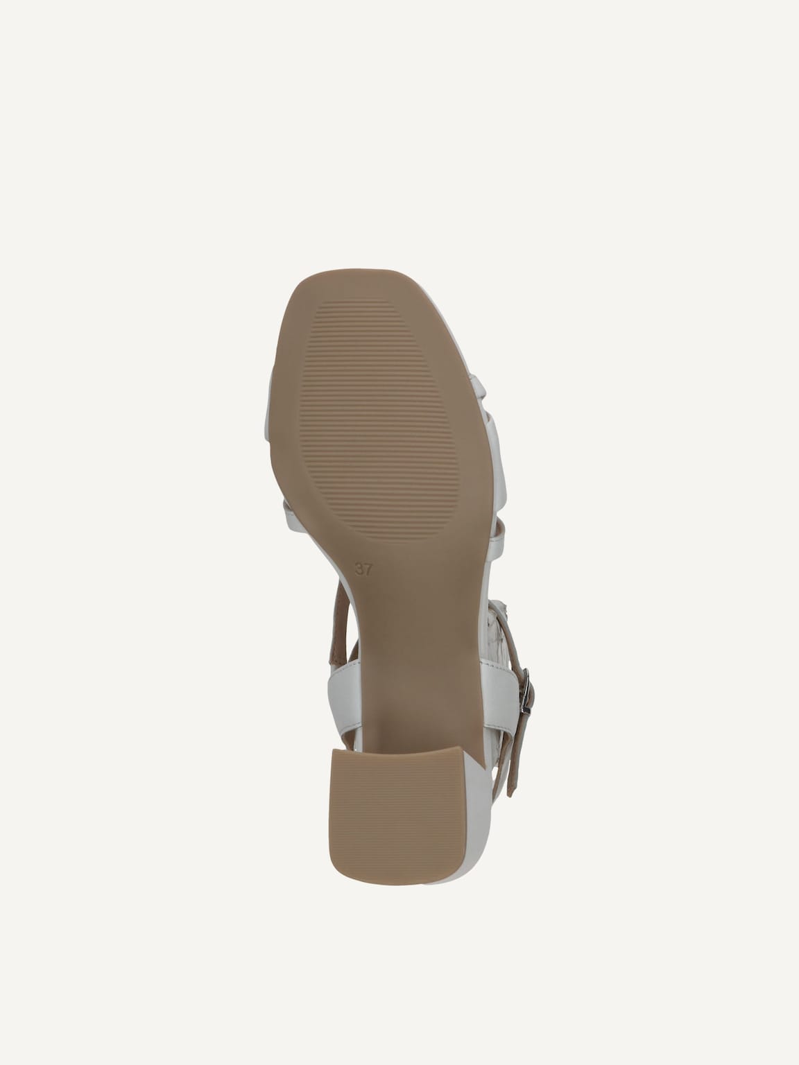 Caprice, Leather Heeled sandal - white WHITE NAPPA, image 4 of 5