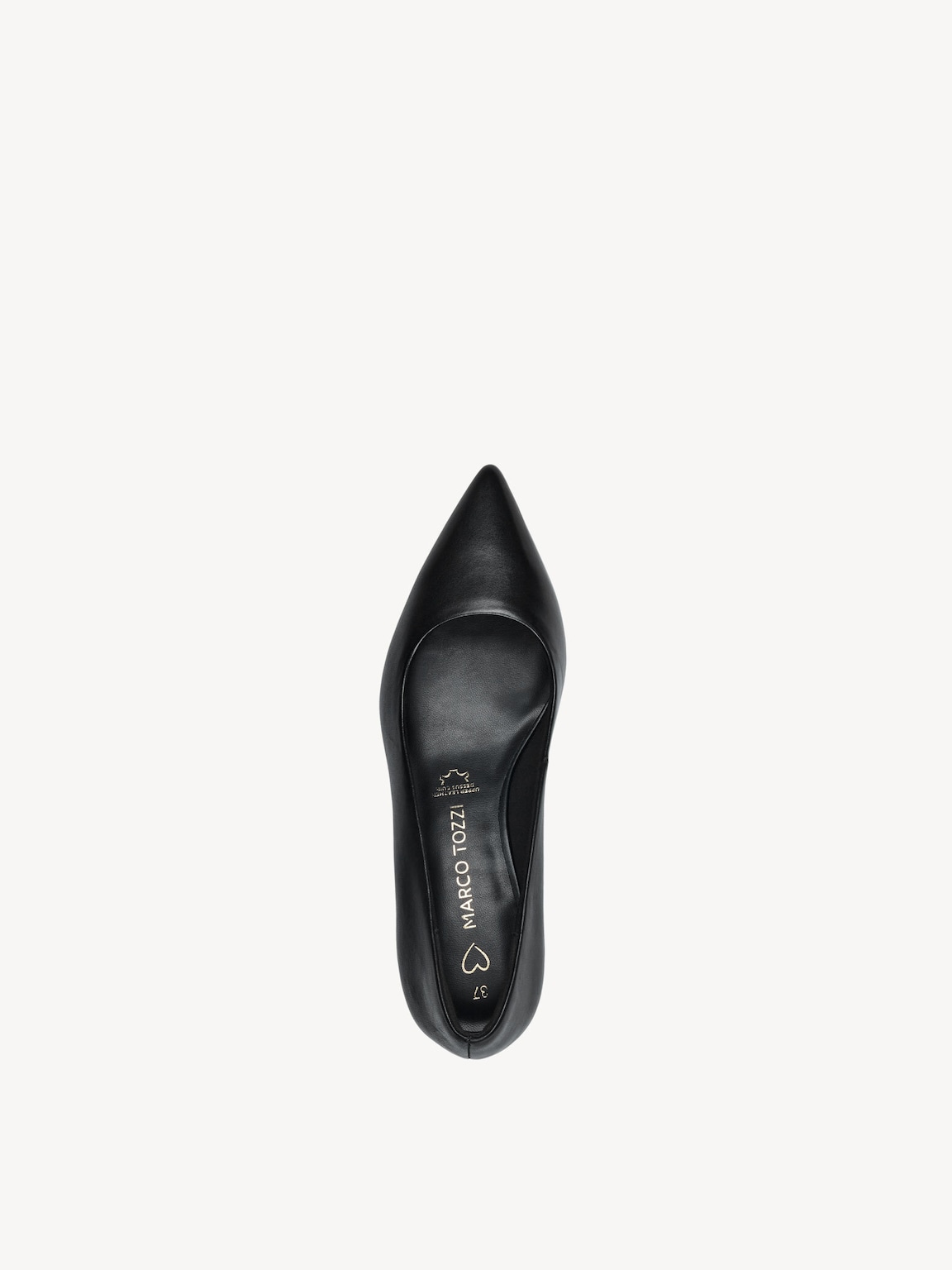 Marco Tozzi, Leather Pumps - black, BLACK NAPPA, Image 3 of 6
