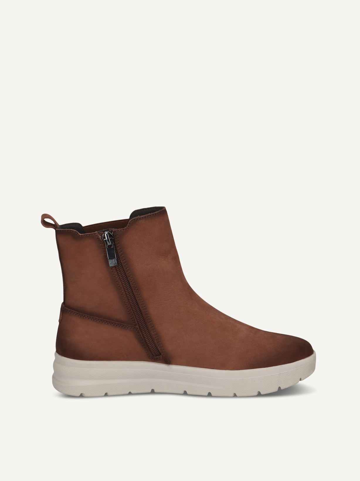 Caprice, Læder Chelsea boot - brun COGNAC NUBUC, billede 3 af 5