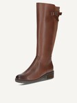 Selected, Caprice, Leather Boots - brown COGNAC COMB