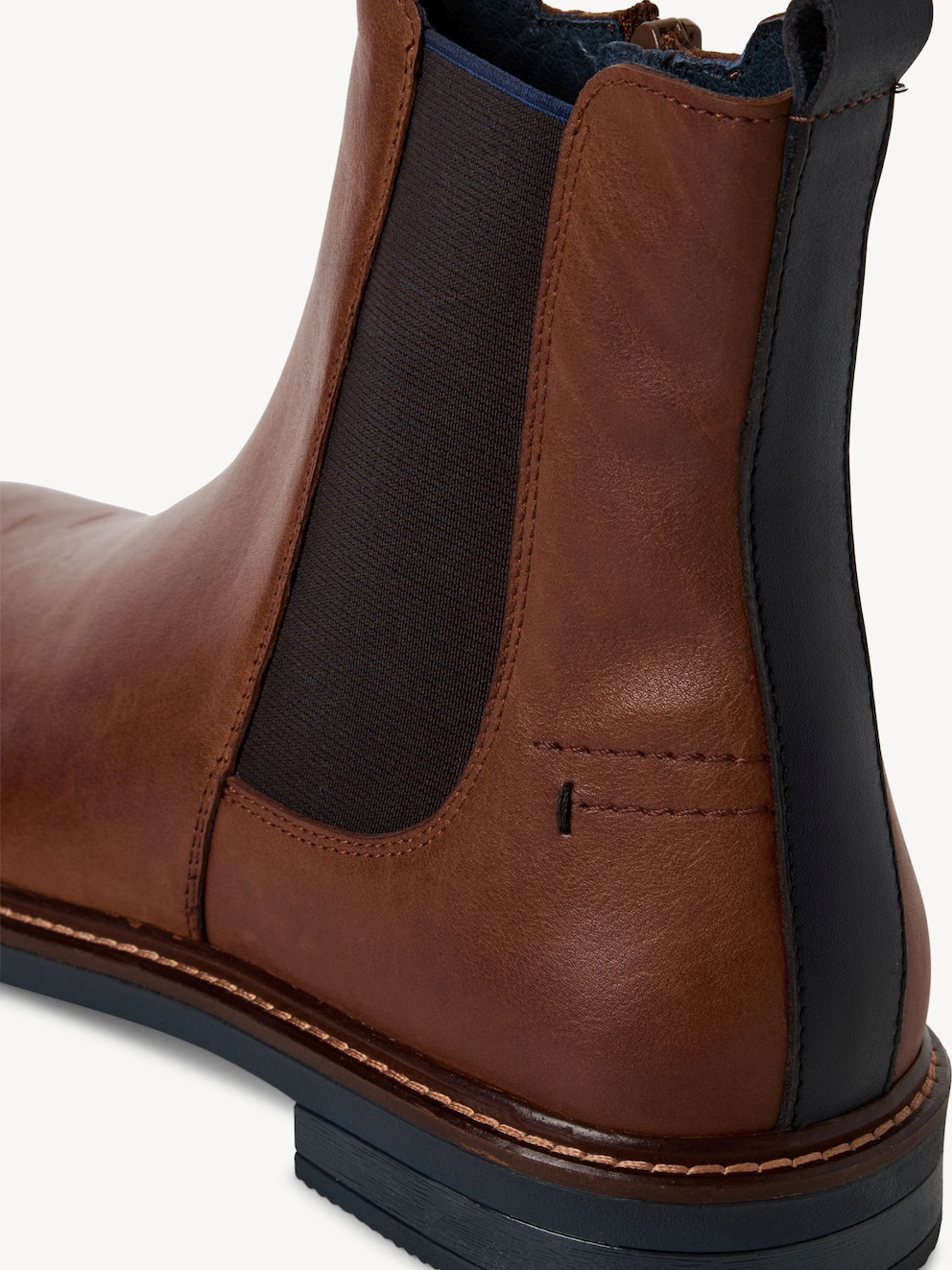 Marco Tozzi, Leren Chelseaboot - bruin COGNAC COMB, afbeelding 4 van 6