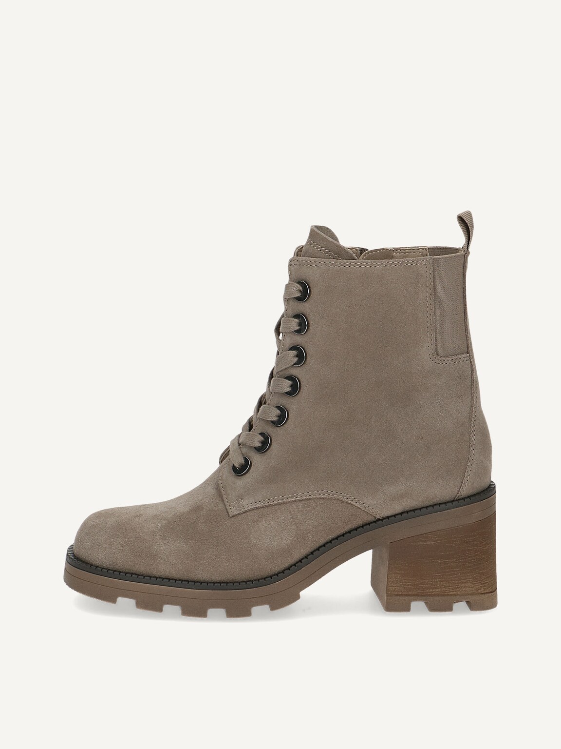 Caprice, Leather Bootie - brown warm lining MUD SUEDE, image 3 of 6
