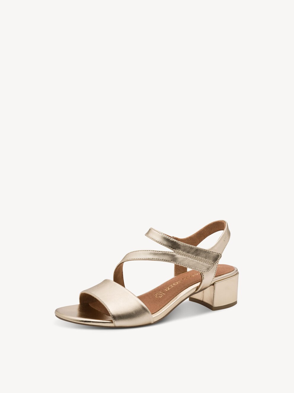 Marco Tozzi, Ledersandalette - metallic GOLD, Bild 1 von 7