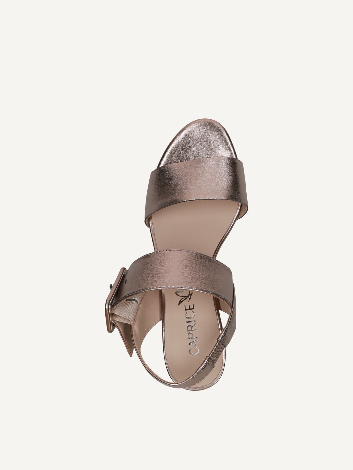 Caprice, Leather Heeled sandal - metallic BROWN METALLIC, image 5 of 5