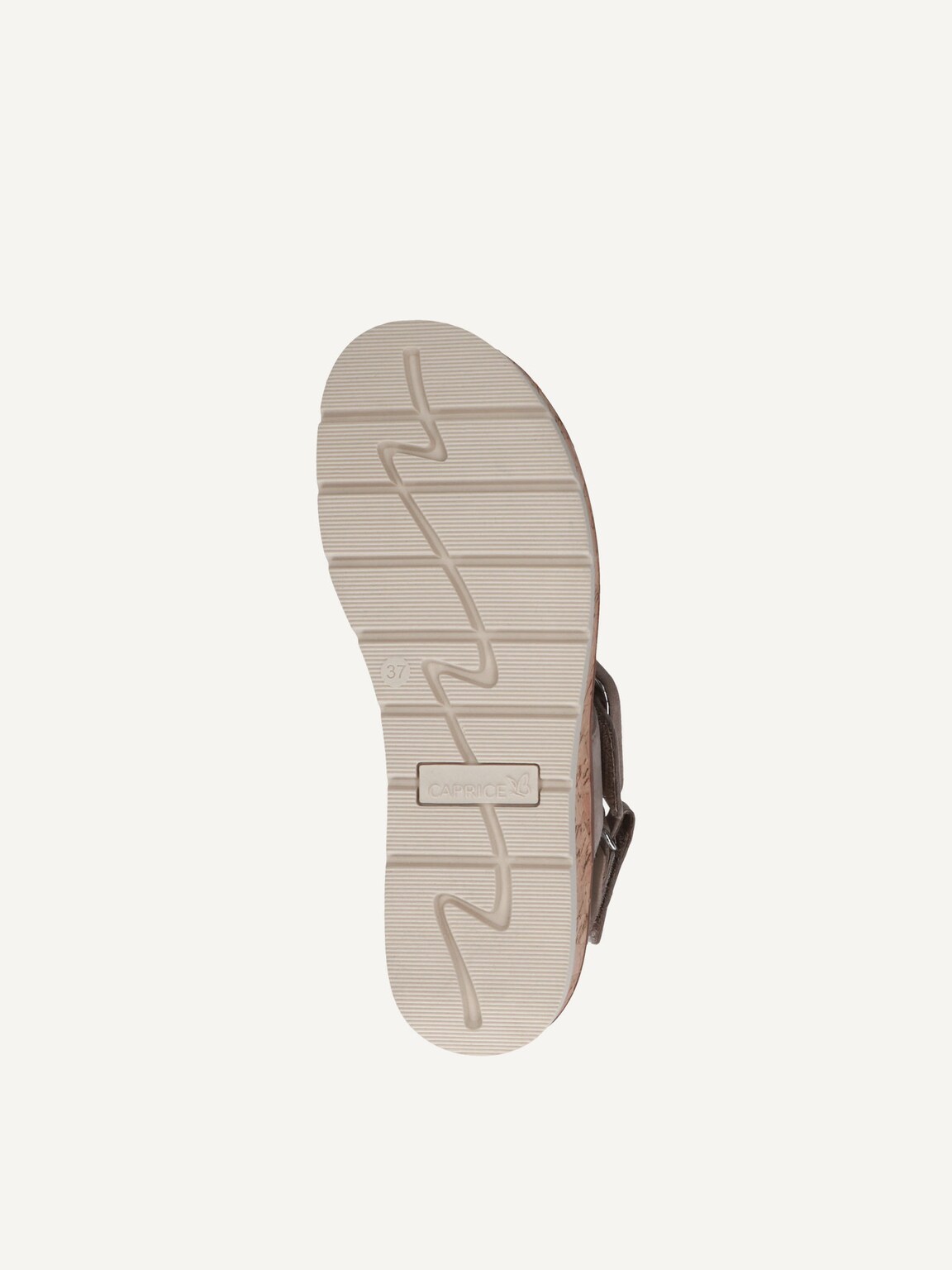 Caprice, Leather Sandal - brown TAUPE SUEDE, image 6 of 7