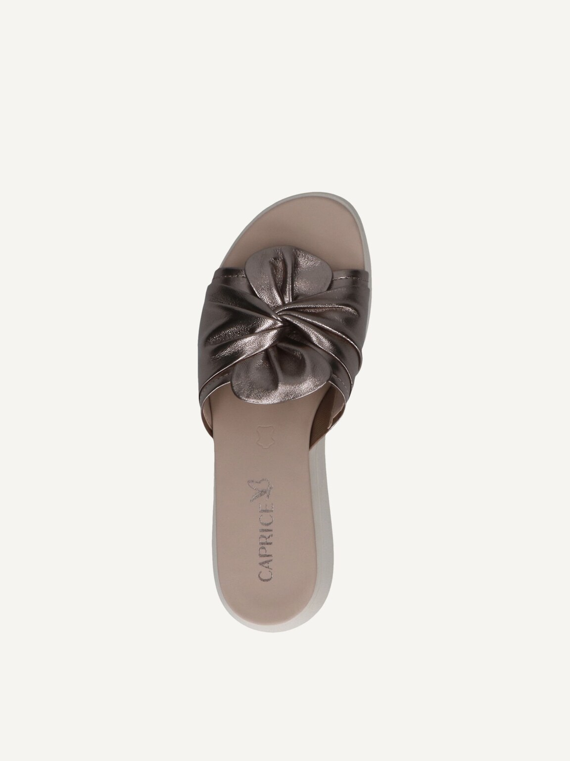 Caprice, Leather Mule - metallic BROWN METALLIC, image 6 of 6