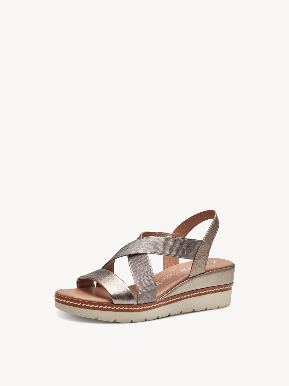 Marco Tozzi, Ledersandale - rosa ROSE METALLIC, Bild 1 von 6