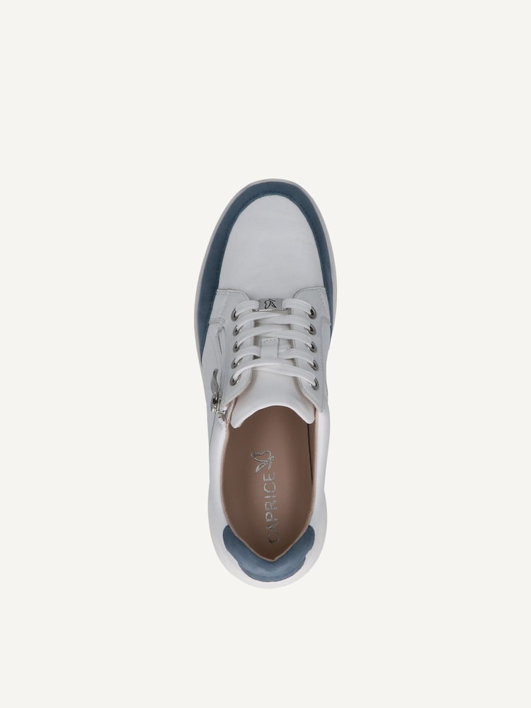 Caprice, Basket en cuir - noir WHITE/LT.BLUE, image 5 sur 6