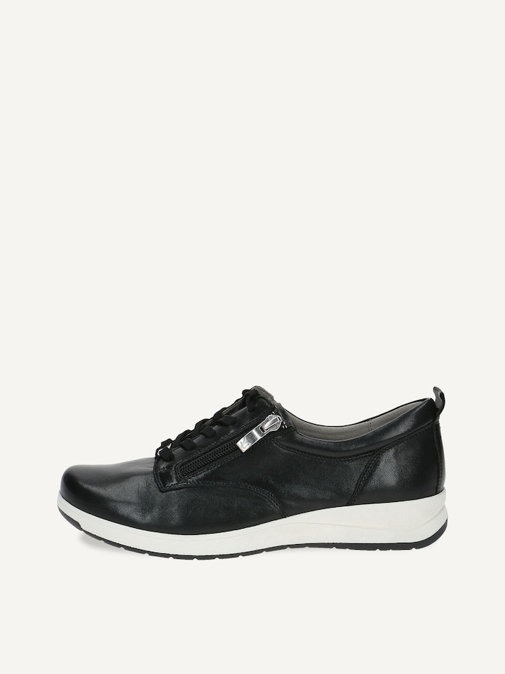Caprice, Basket en cuir - noir BLACK SOFTNAP.