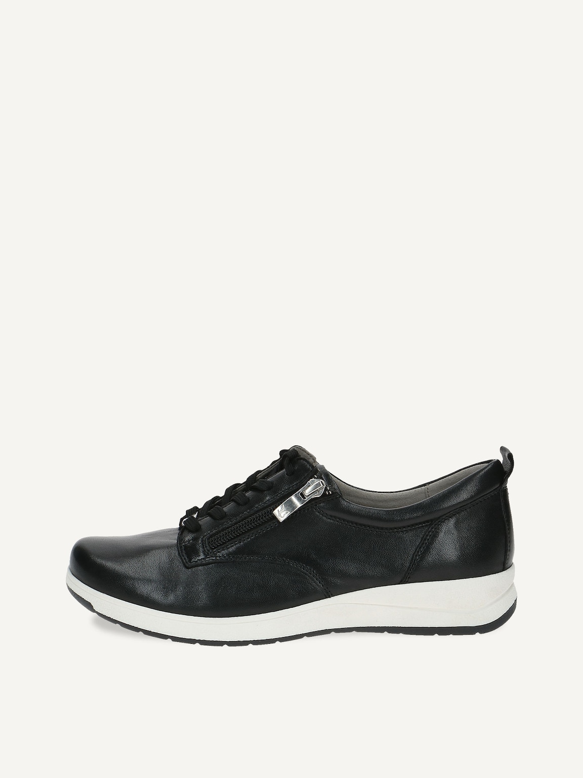 Caprice, Leather Sneaker - black BLACK SOFTNAP., image 2 of 5