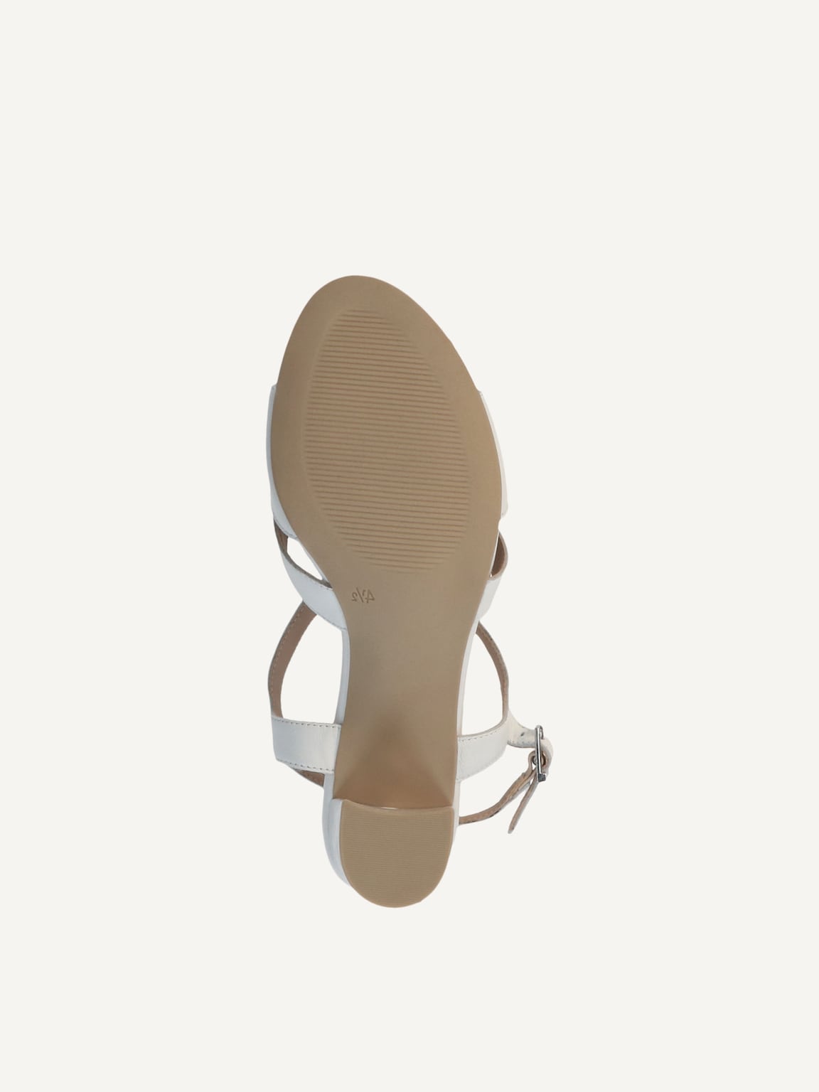 Caprice, Leather Heeled sandal - white WHITE NAPPA, image 4 of 5