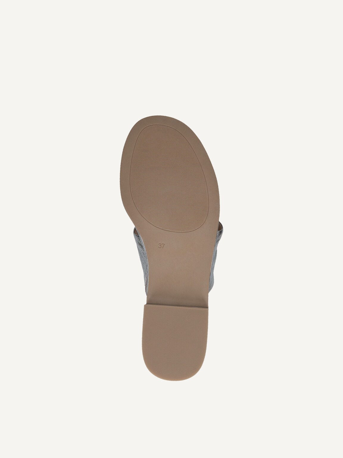 Caprice, Leather Mule - metallic SILVER METAL., image 5 of 6