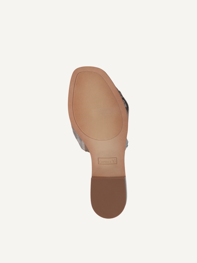 Caprice, Leather Mule - brown TAUPE METALLIC, image 5 of 6