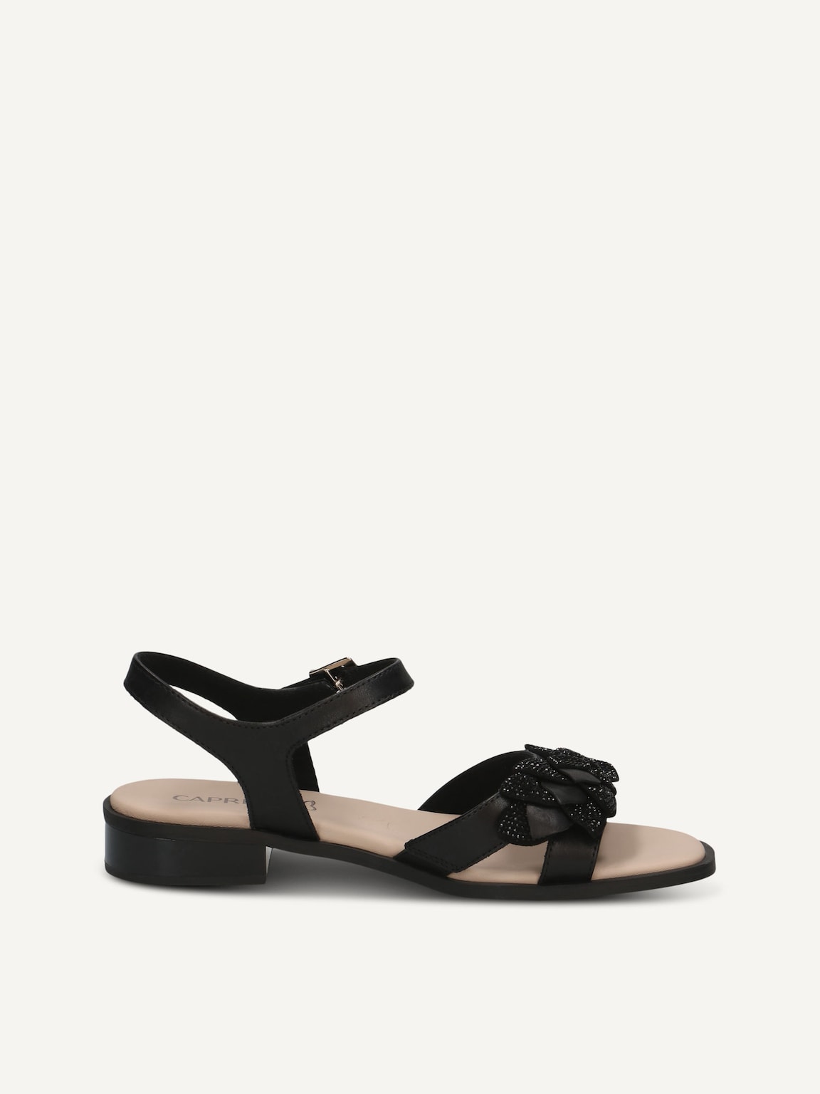 Caprice, Leather Heeled sandal - black BLACK COMB, image 4 of 6