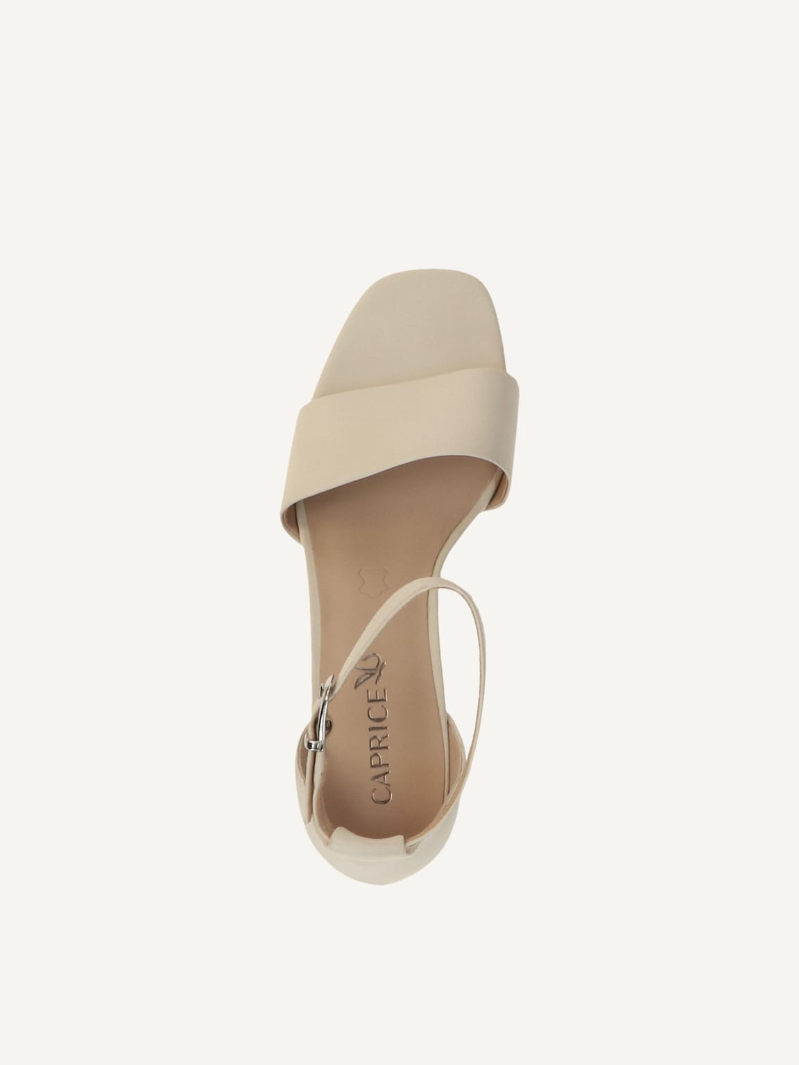 Caprice, Leather Heeled sandal - white OFFWHITE NAPPA, image 5 of 5