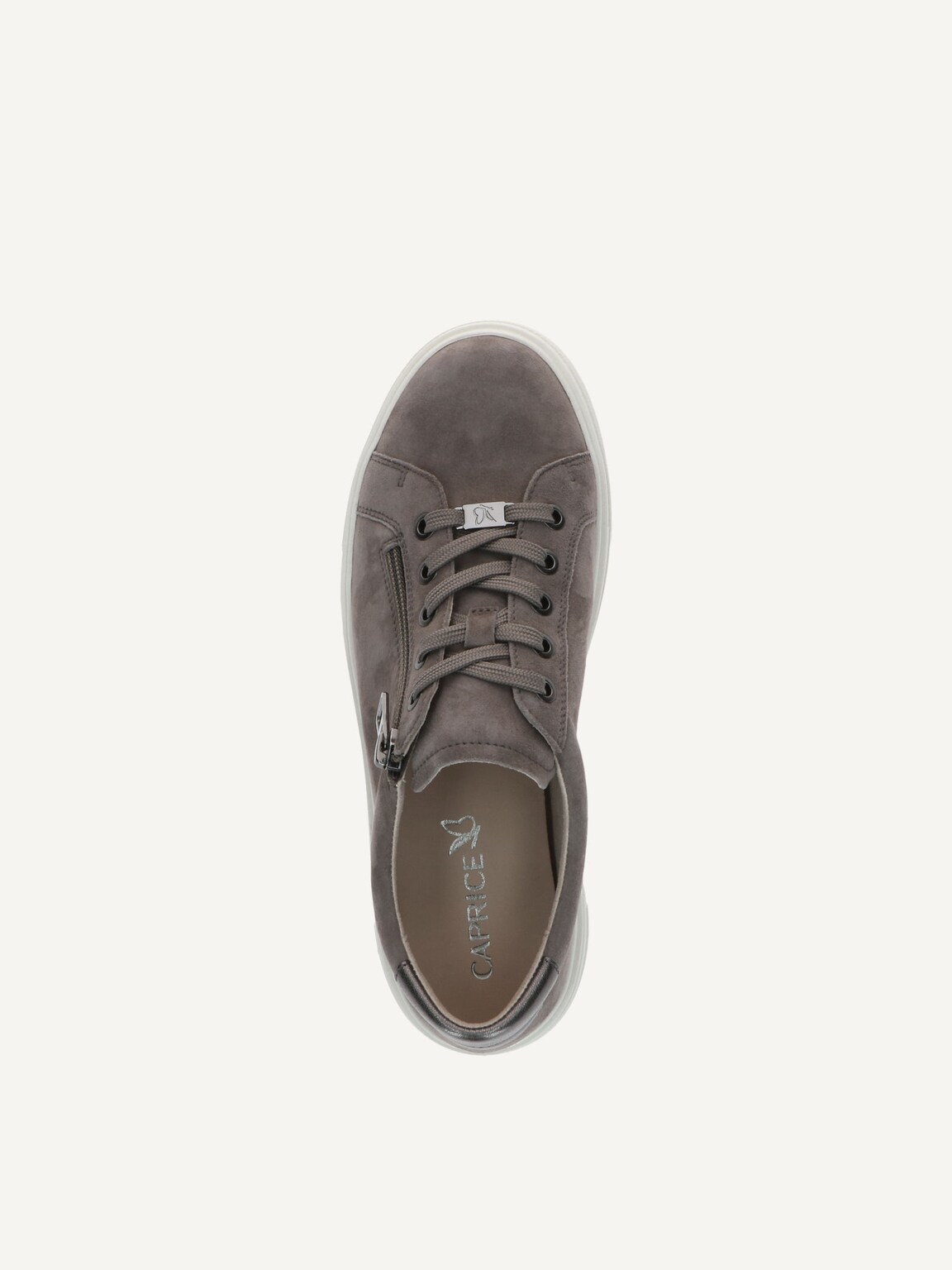 Caprice, Leather Sneaker - beige DK TAUPE SUEDE, image 5 of 5