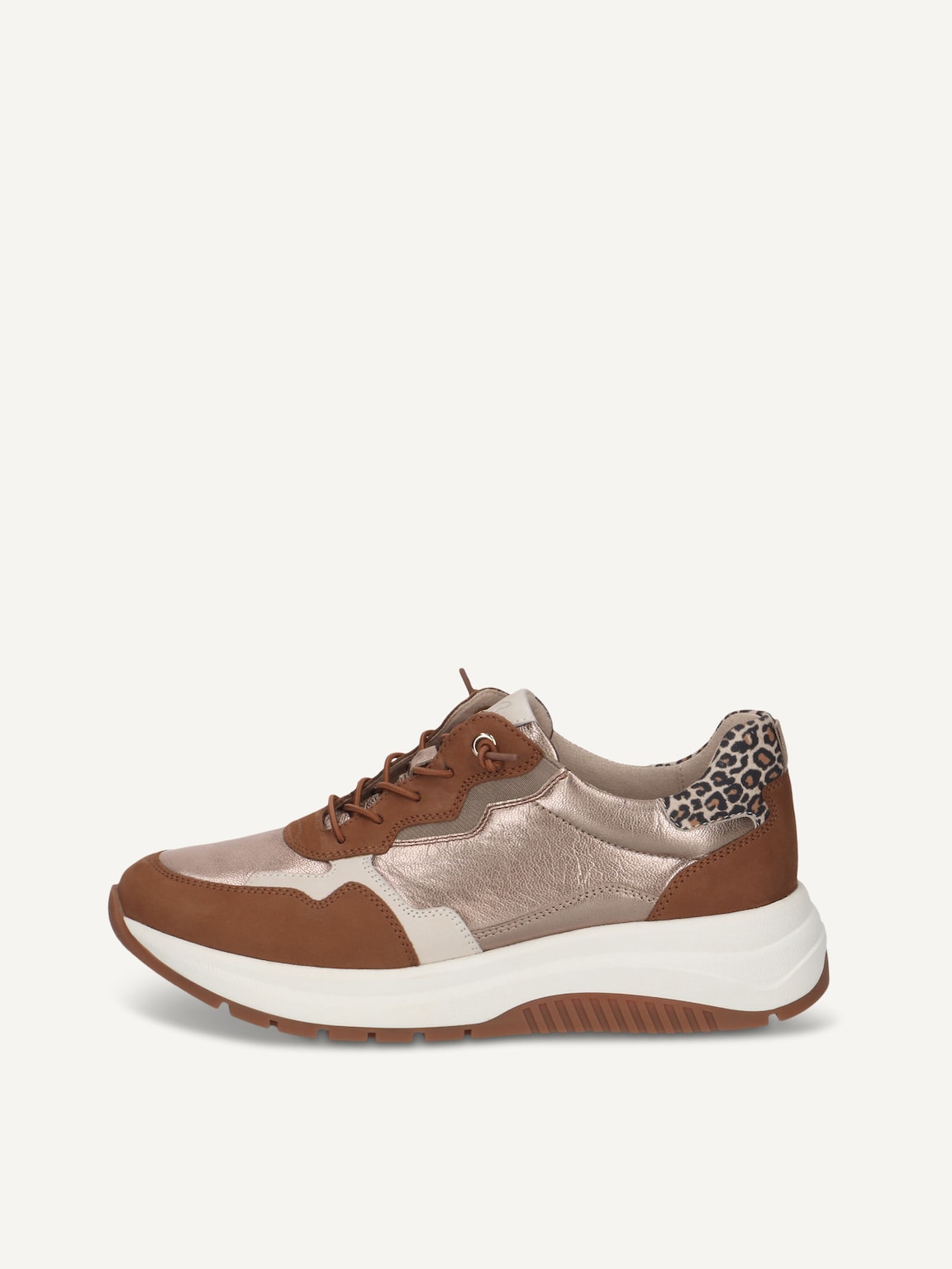 Caprice, Leather Sneaker - brown COGNAC COMB, image 3 of 6