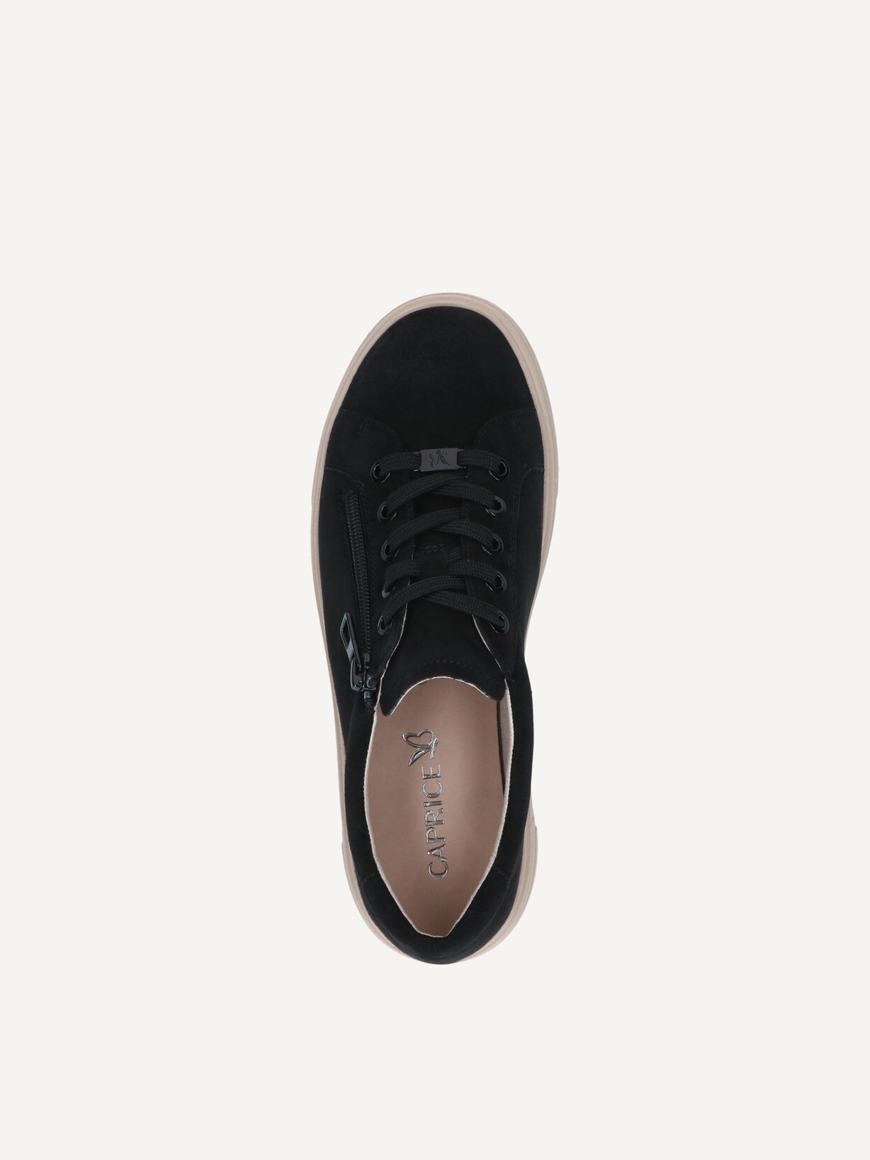 Caprice, Basket en cuir - noir BLACK SUEDE, image 4 sur 5