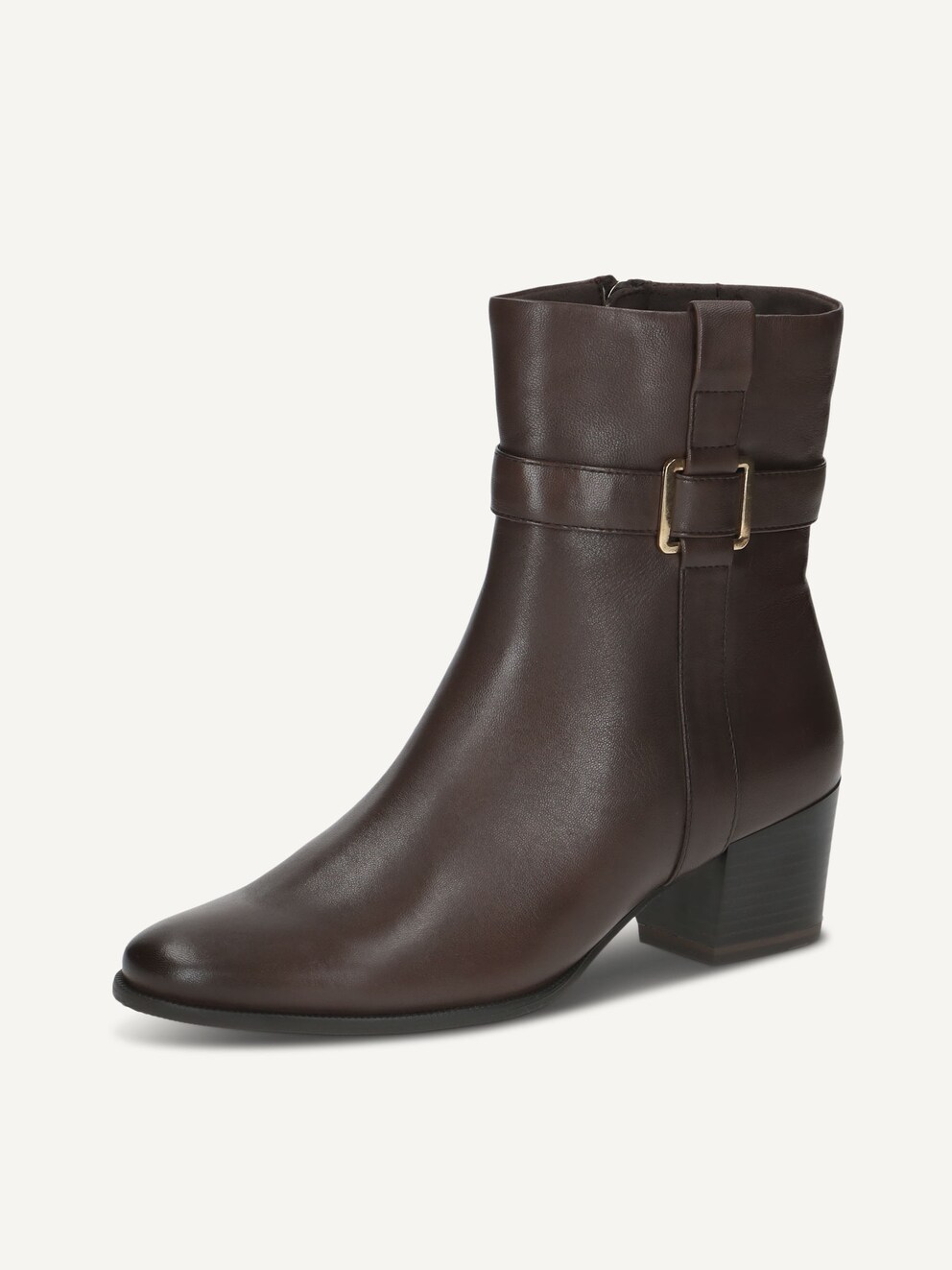 Caprice, Leather Bootie - brown DK BROWN NAPPA, image 1 of 6
