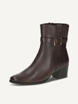 Selected, Caprice, Leather Bootie - brown DK BROWN NAPPA