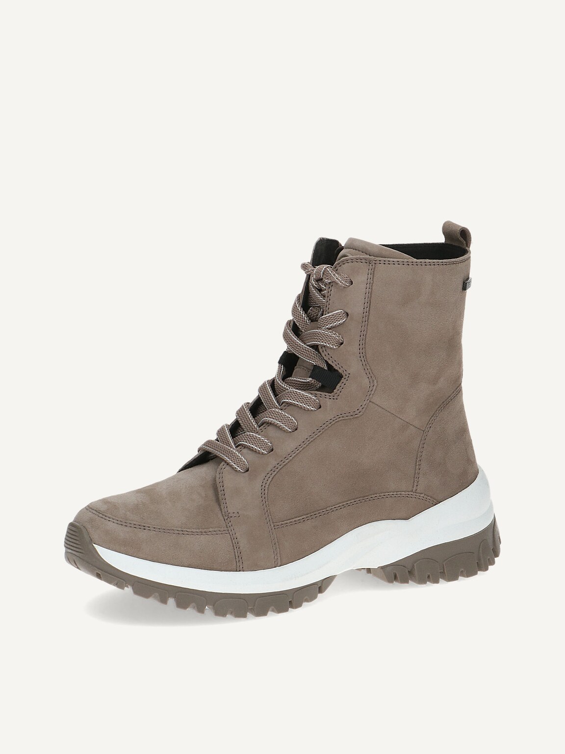 Caprice, Leather Bootie - brown warm lining MUD SUEDE, image 1 of 5