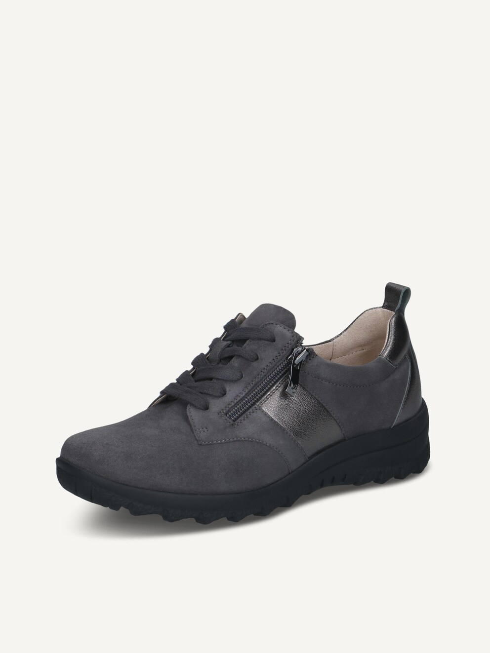 Caprice, Lederhalbschuh - grau DK GREY COMB, Bild 2 von 5