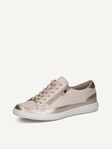 Selected, Caprice, Leather Sneaker - metallic CREAM COMB