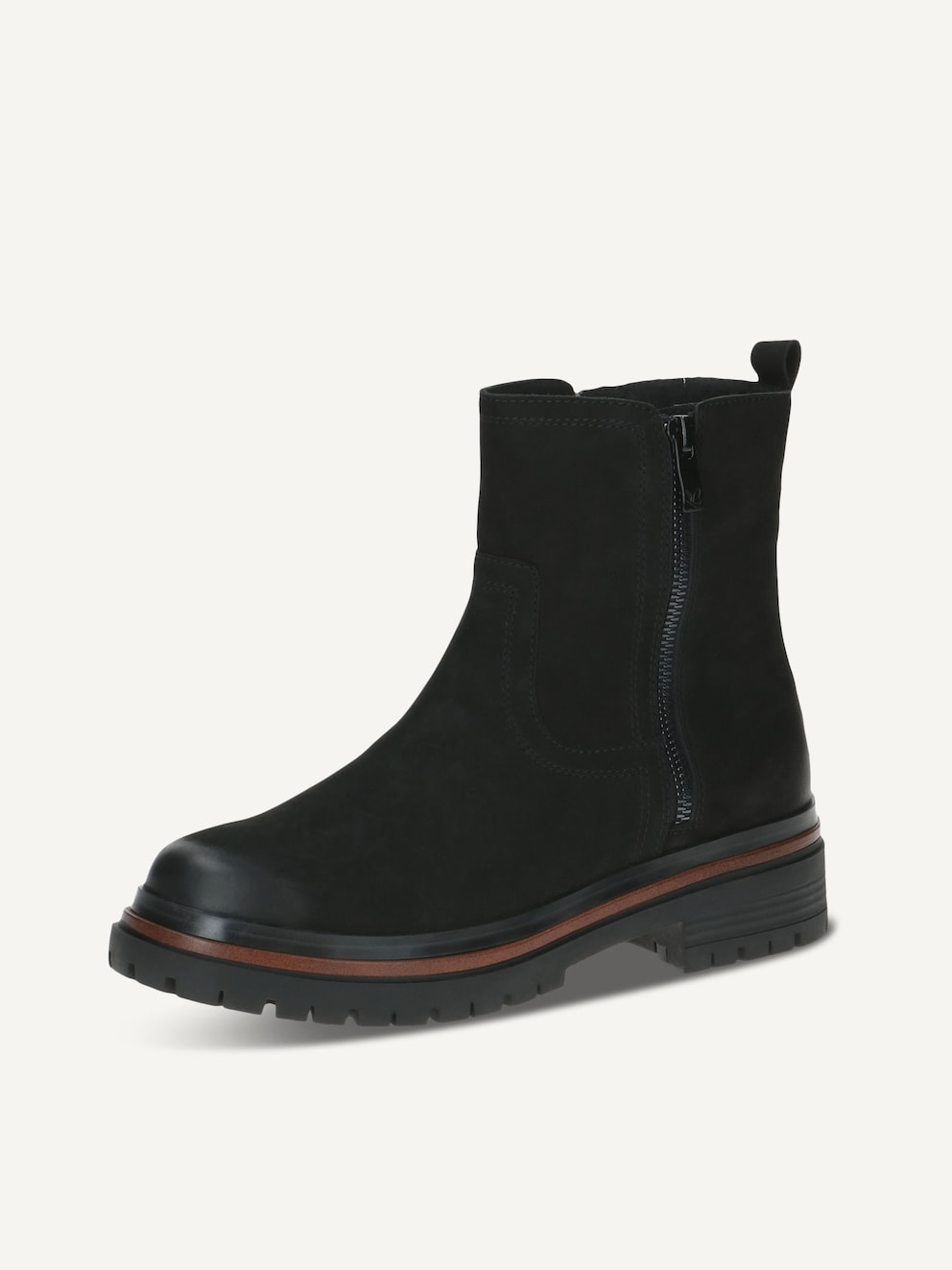 Caprice, Bottine en cuir - noir BLACK NUBUC, image 2 sur 5
