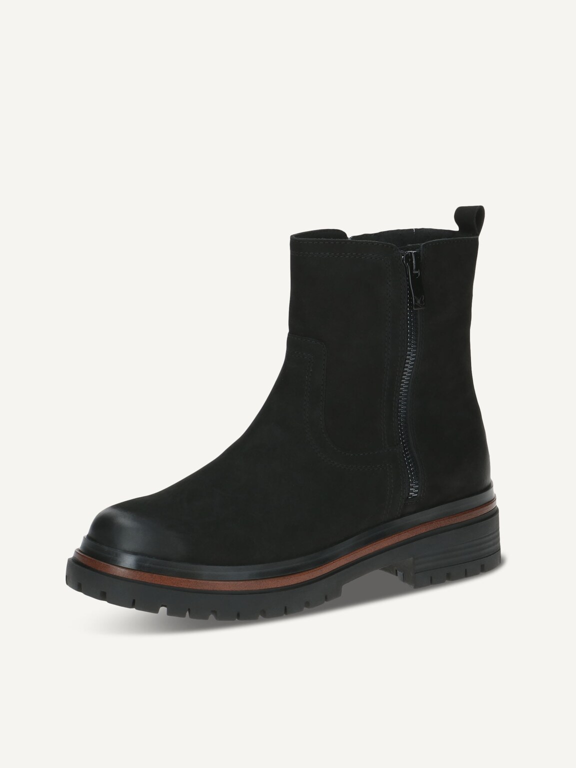 Caprice, Leather Bootie - black BLACK NUBUC, image 1 of 5