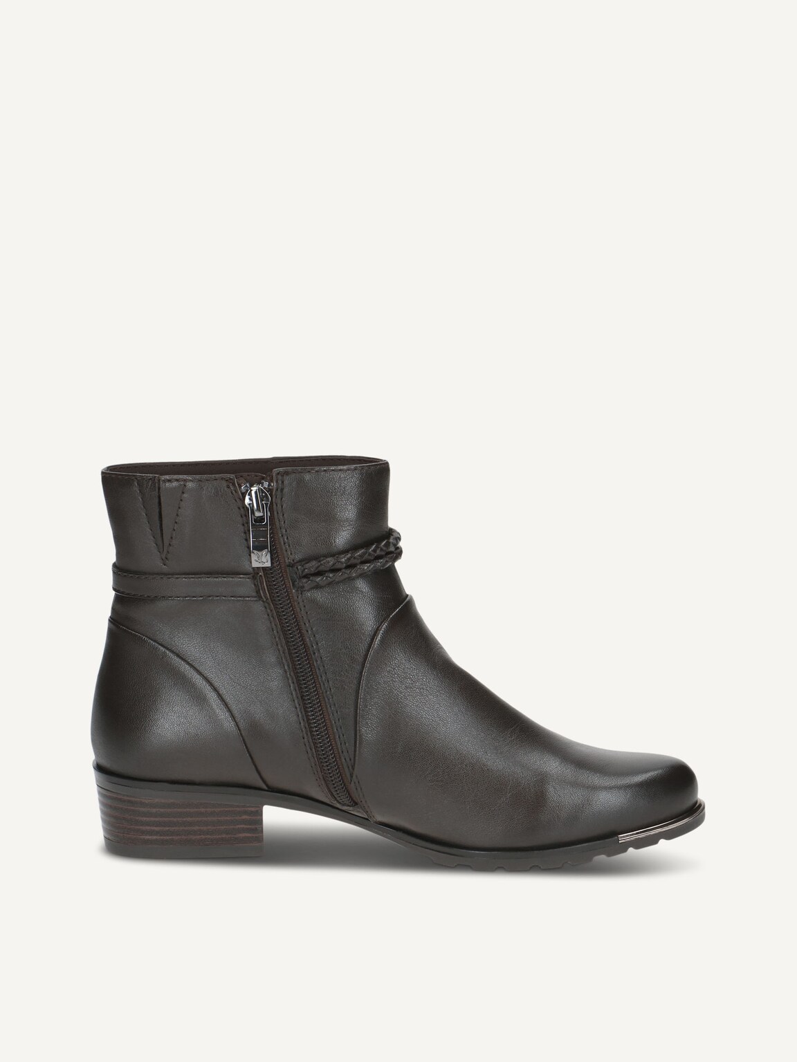 Caprice, Leather Bootie - brown DK BROWN NAPPA, image 3 of 5